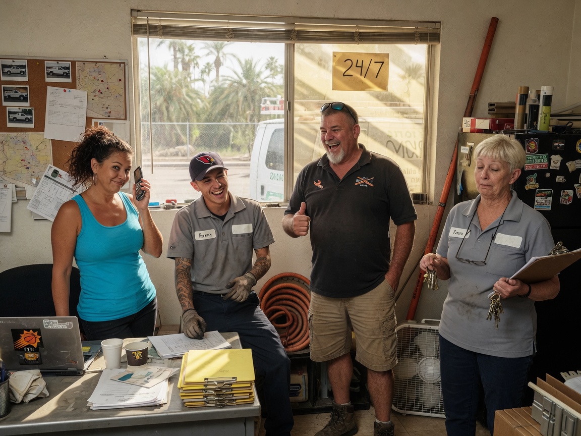 The Phoenix Emergency Plumbers team at work in Phoenix