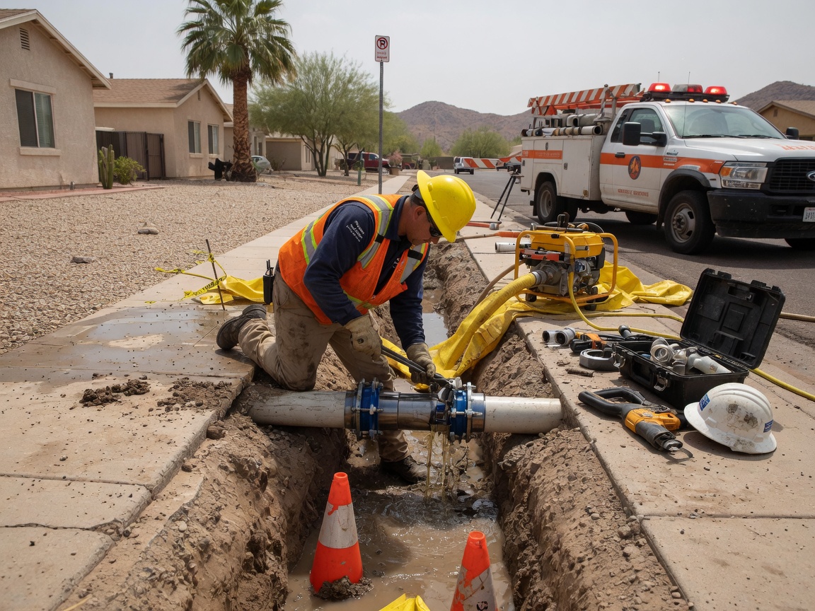 Emergency Water Line Repair in Phoenix