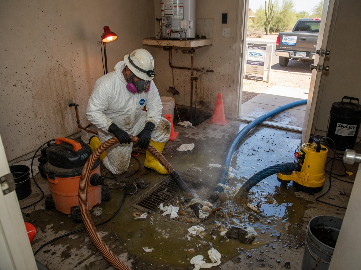 Sewer Backup Cleanup in Phoenix